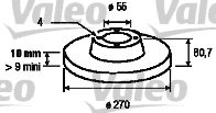 VALEO 186853 Brake Disc